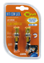 Set 2 viti con Led a luce blu - Oro