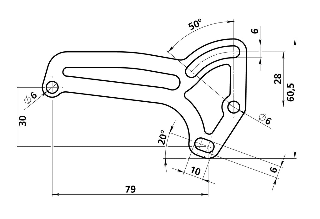 Supporto targa laterale per scooter con motore Piaggio