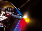 Stabilizzatori manubrio con Led, 12V - Carbon