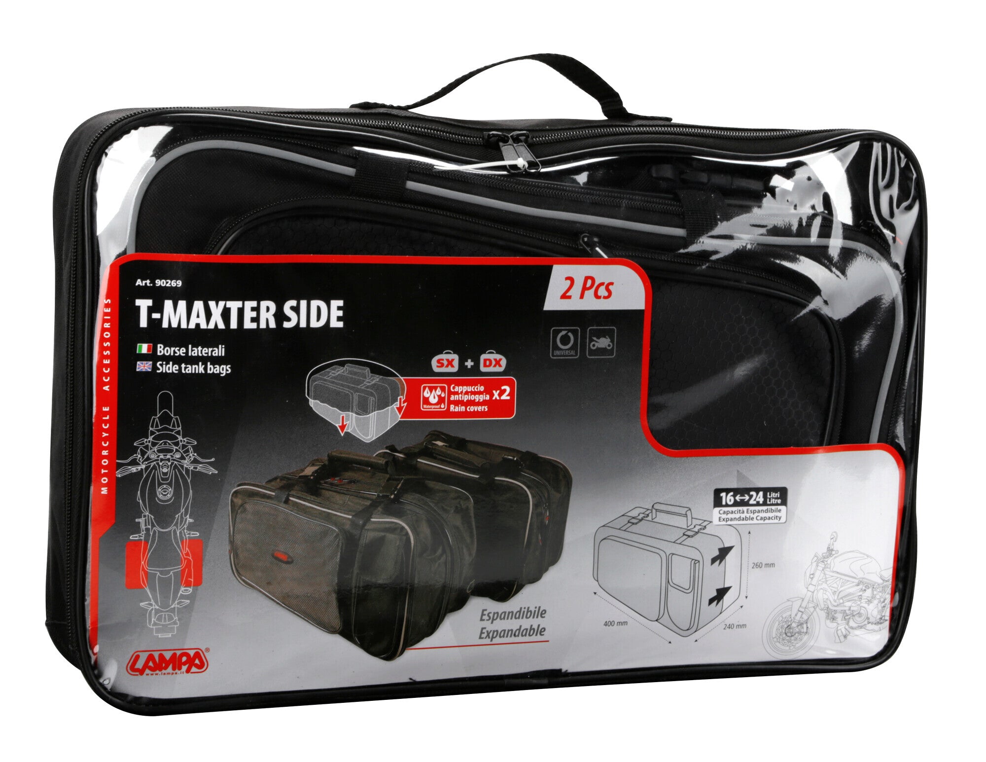 T-Maxter Side, coppia borse laterali universali