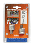 Coppia supporti cavalletto - M10x1,50 mm - Alluminio