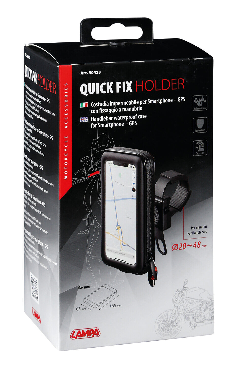 Quick fix holder, portatelefono con fissaggio rapido