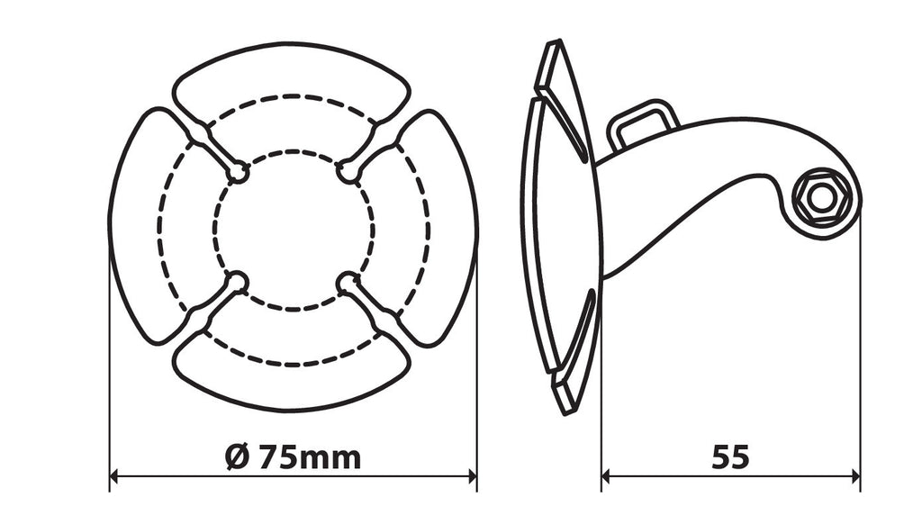 Base di fissaggio adesiva per Action Cam