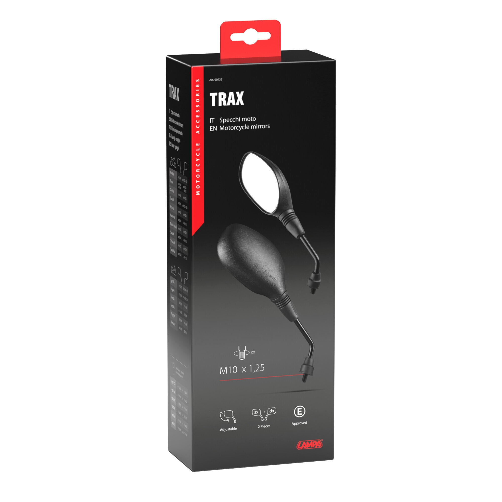 Trax, coppia specchi retrovisori