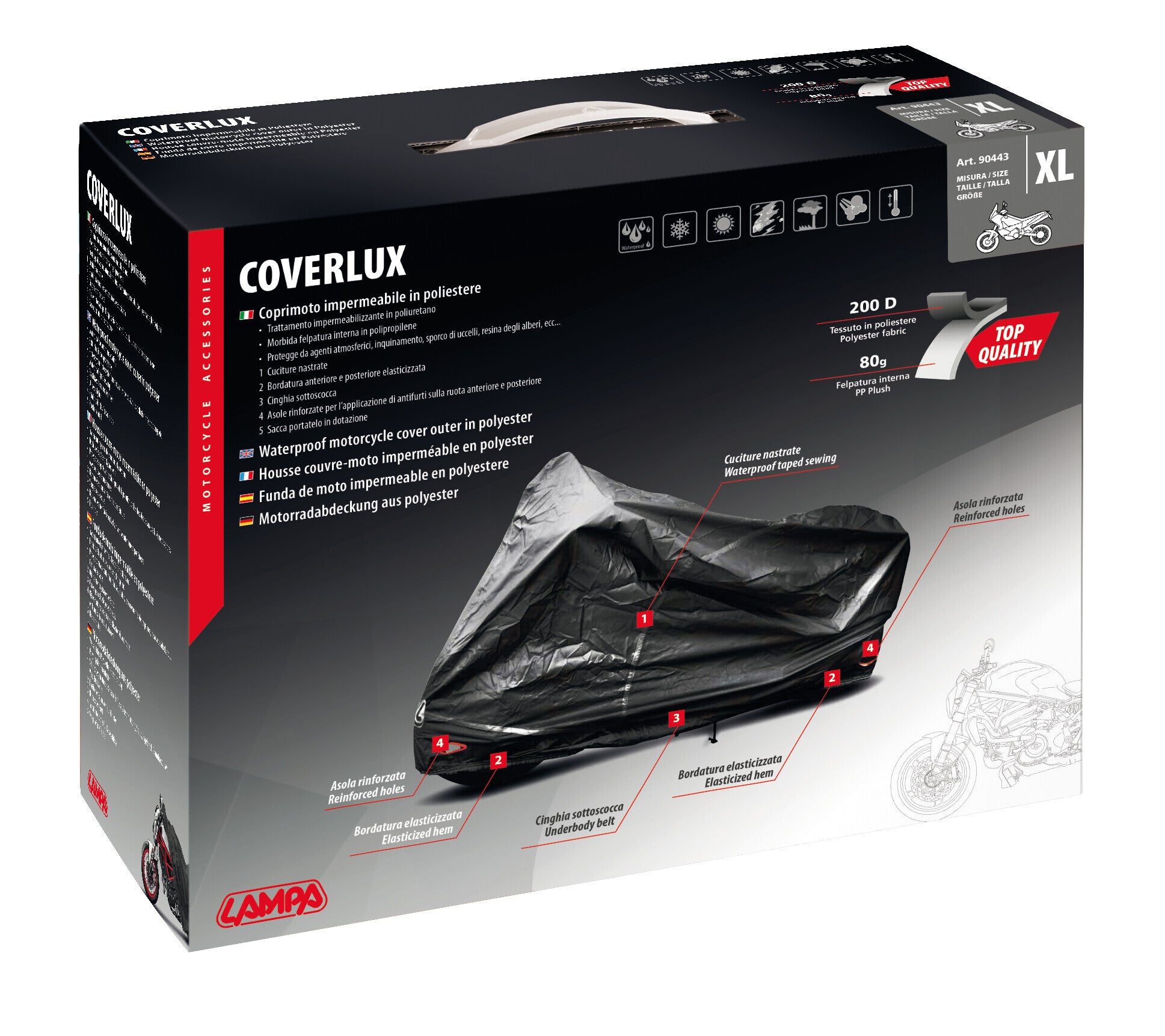 Coverlux, coprimoto - XL