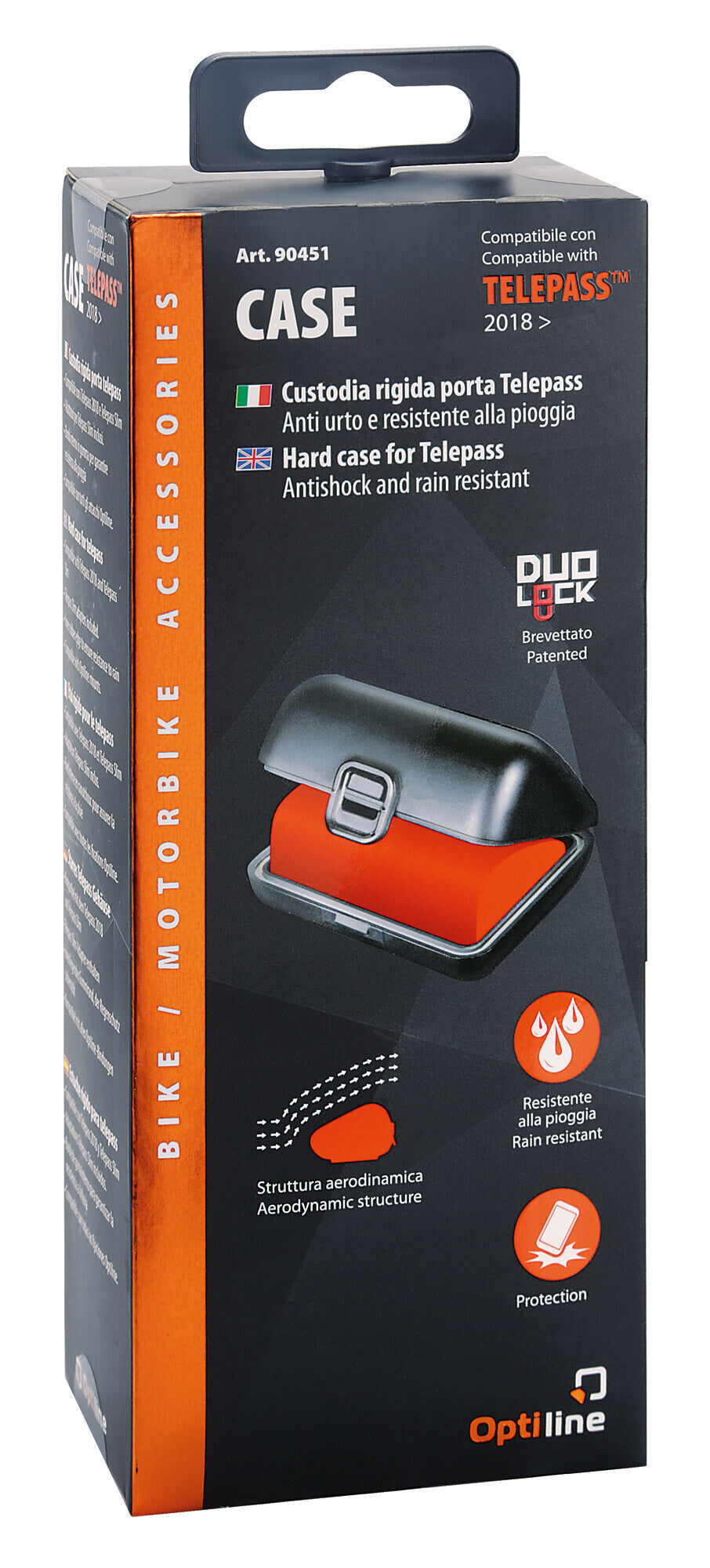 Custodia rigida per telepedaggio