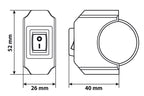 Interruttore impermeabile - 12V - 6A max