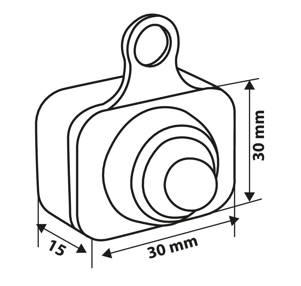 On & Off, interruttore impermeabile, 12V - Nero