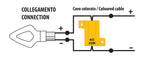 Resistenze pre-cablate con connettori rapidi, 2 pz - 12V - 6 OHM - 25 W