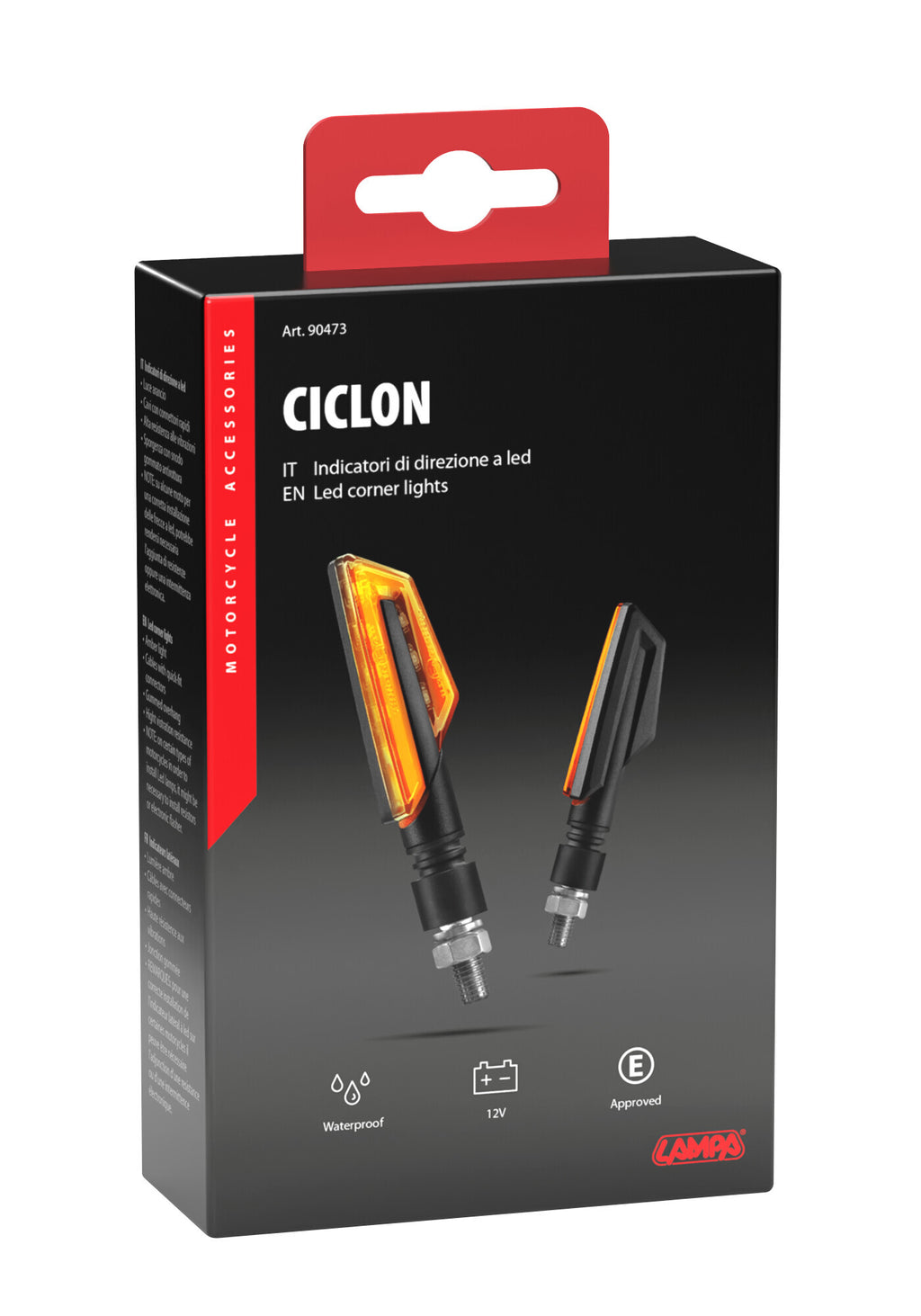 Ciclon, indicatori di direzione a led - 12V LED