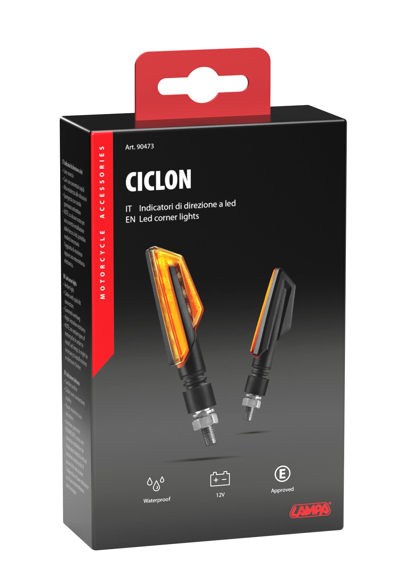 Ciclon, indicatori di direzione a led - 12V LED