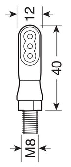 Nano, indicatori di direzione a led - 12V LED