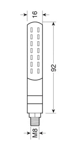 Line SQ Rear, indicatori di direzione a led sequenziale e luce di posizione/stop posteriori - 12V LED