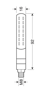 Line SQ Front, indicatori di direzione a led sequenziale e luce di posizione anteriori - 12V LED