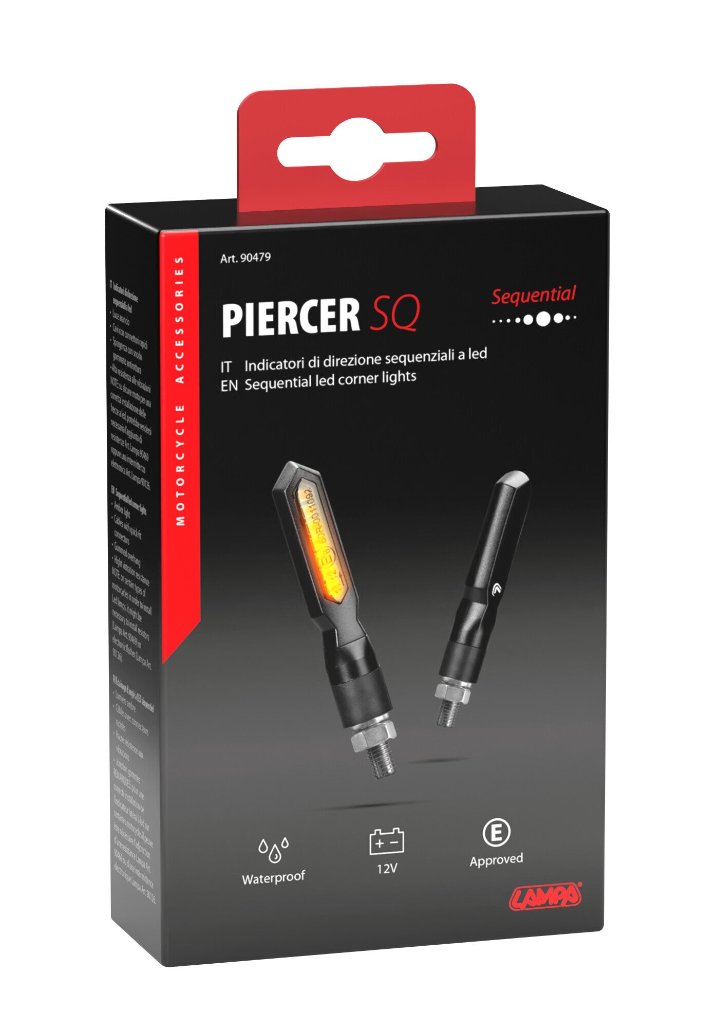 Piercer SQ, indicatori di direzione a led sequenziale - 12V LED