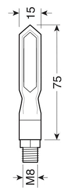 Piercer SQ, indicatori di direzione a led sequenziale - 12V LED