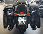 Cornice targa moto in acciaio - Nero