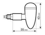 Drop, indicatori direzione a Led - Cromo