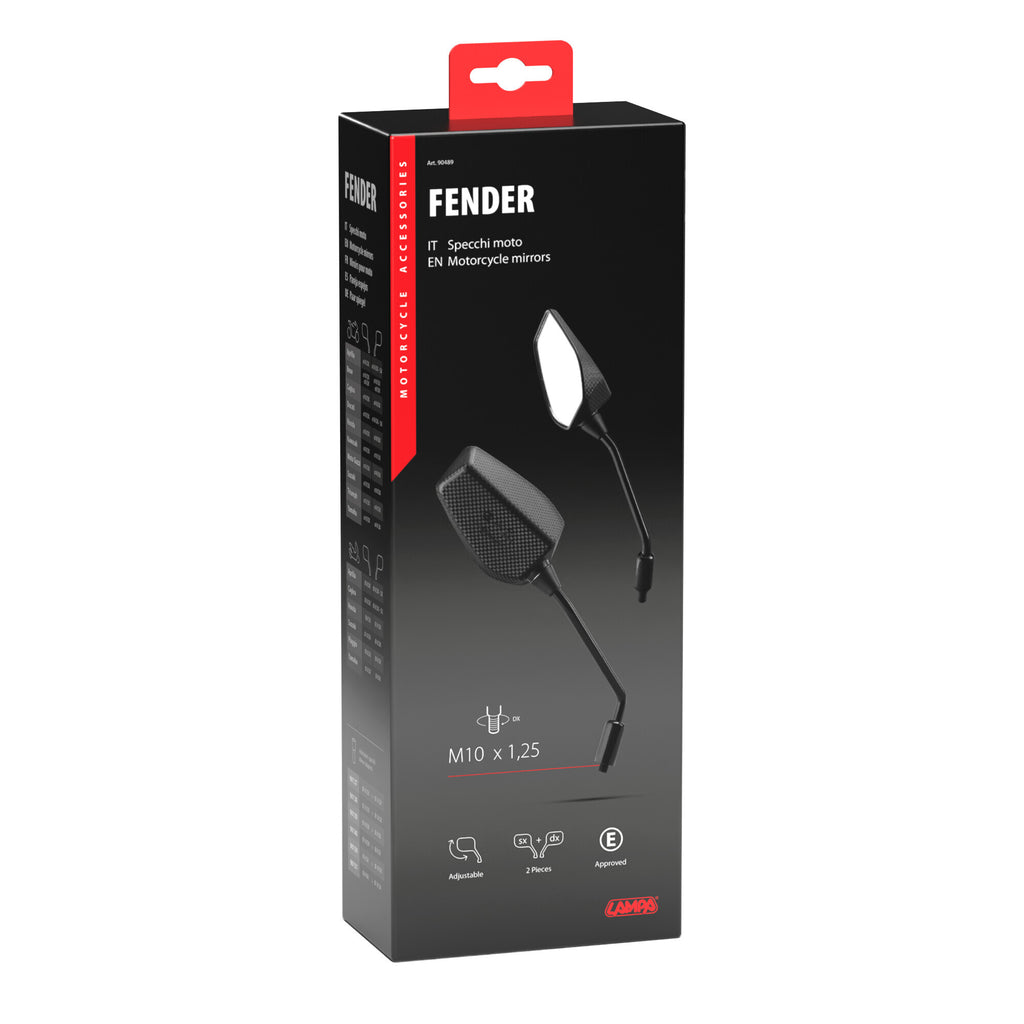 Fender, coppia specchi retrovisori