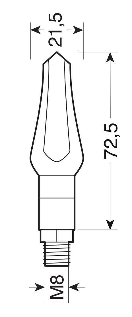 Zephyr, indicatori direzione a Led - 12V LED
