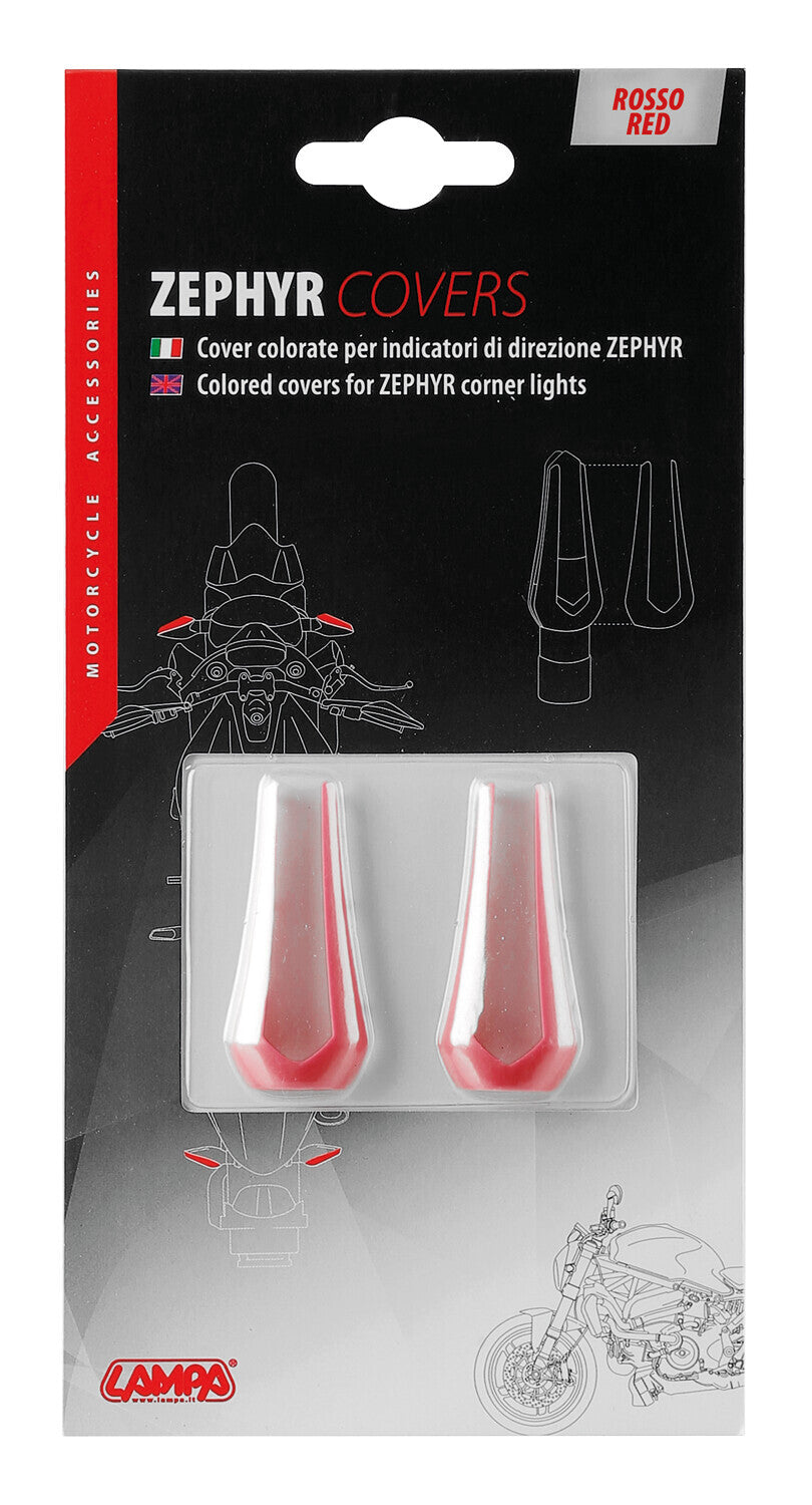 Cover colorate per indicatori di direzione Zephyr, 2 pz - Rosso