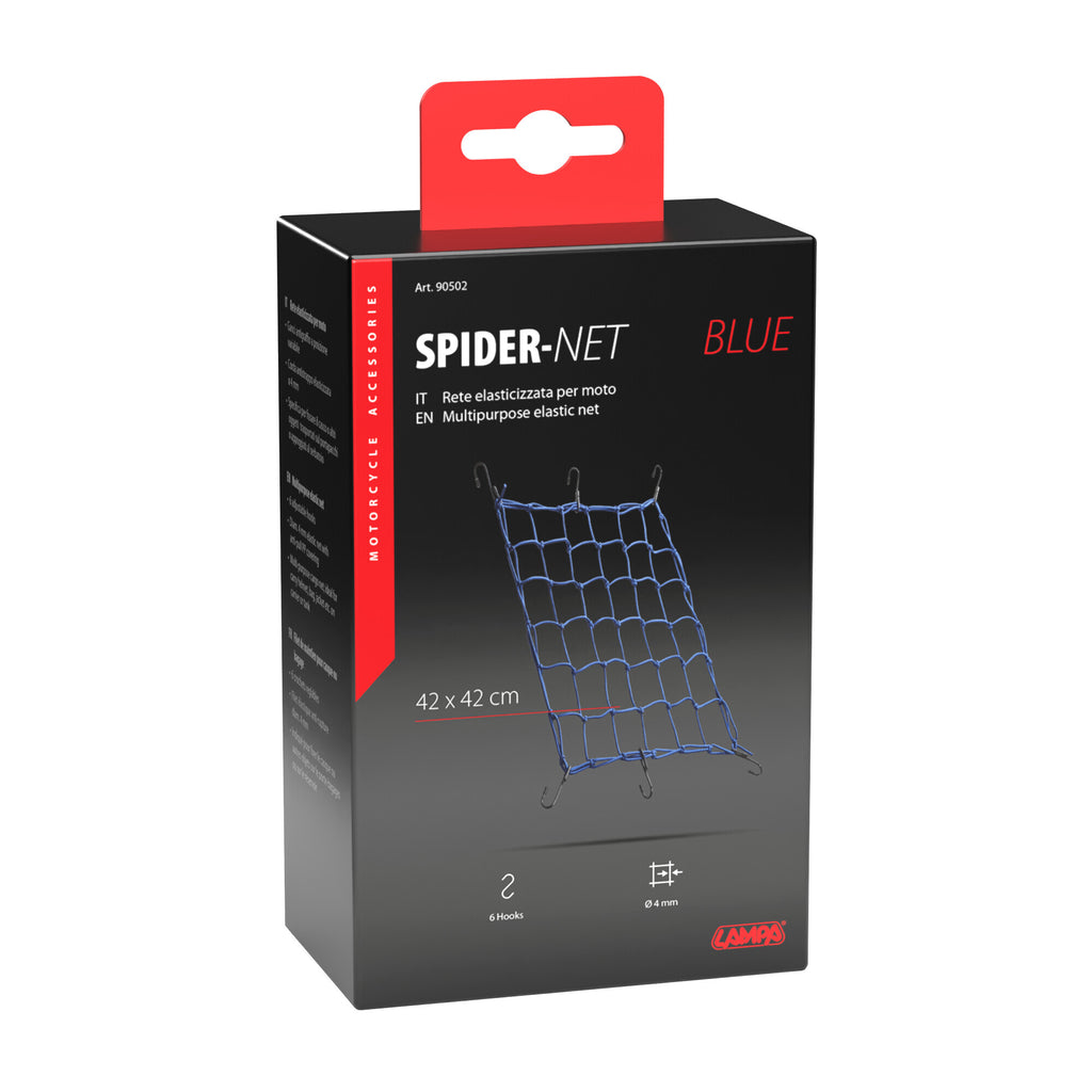Spider, rete elasticizzata - Blu