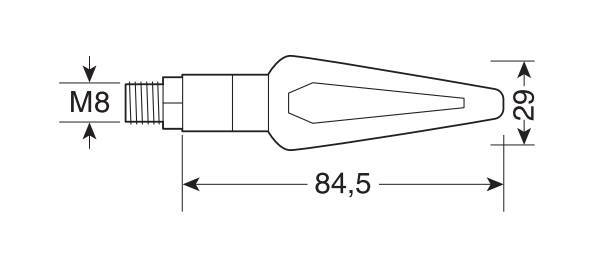 Nicon Halo, indicatori di direzione - 10W - Nero