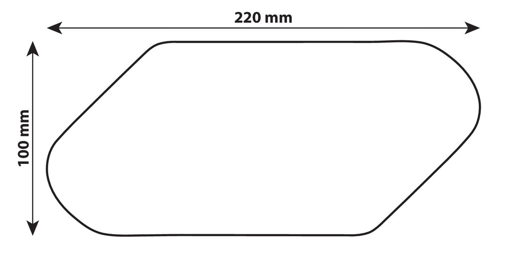 Grip-Tank X1, coppia protezioni adesive per serbatoio - Nero