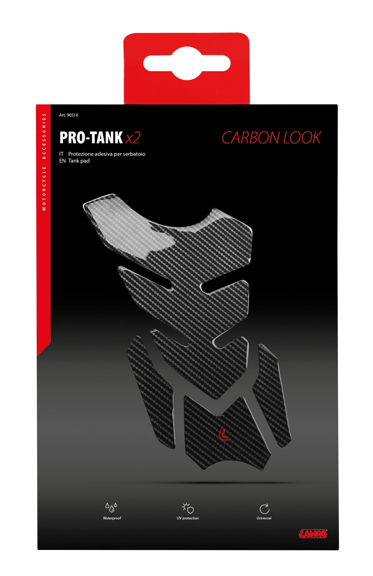 Pro-Tank X2, protezione adesiva per serbatoio - Carbon