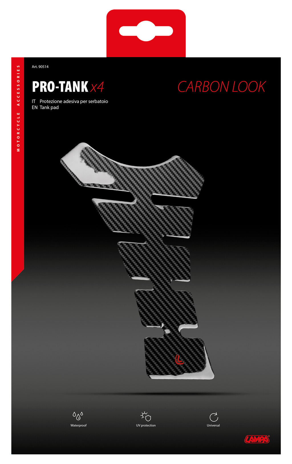 Pro-Tank X4, protezione adesiva per serbatoio - Carbon