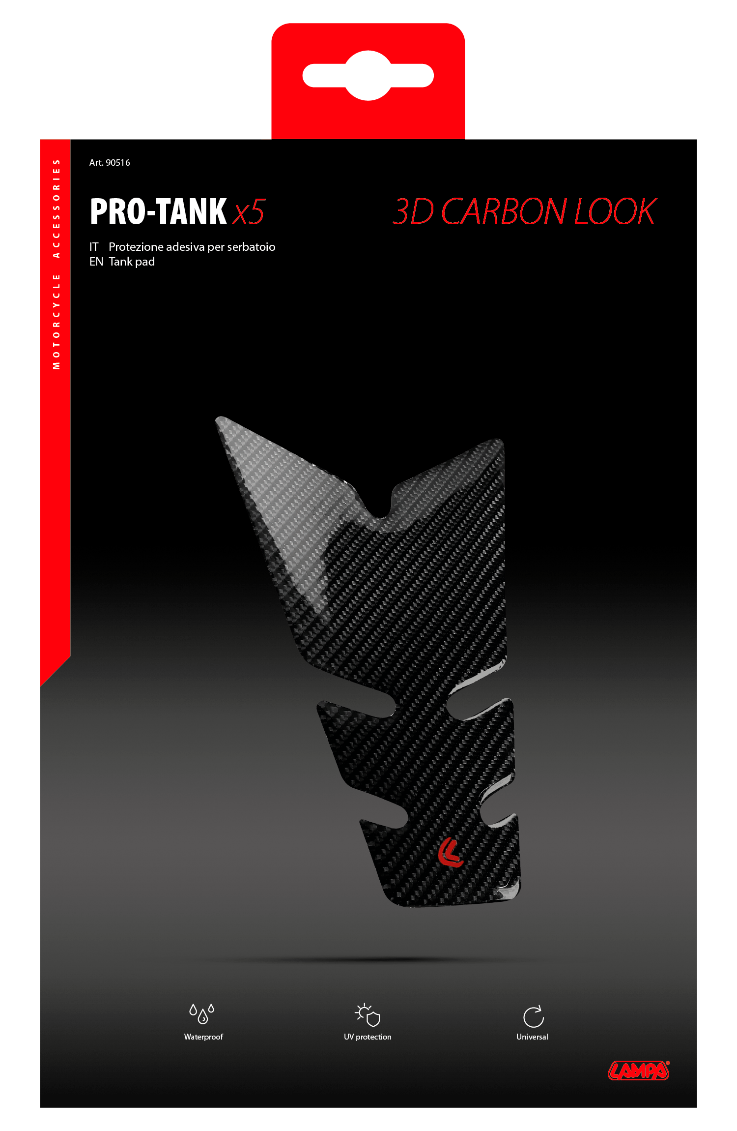 Pro-Tank X5, protezione adesiva per serbatoio - Carbon