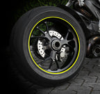Wheel Stripe Fluo, profilo adesivo per cerchi ruota - Giallo