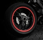 Wheel Stripe Reflective, profilo adesivo per cerchi ruota - Rosso