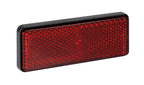 Catarifrangente posteriore con vite - 90x35 mm - Rosso