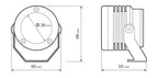 O-Lux, coppia fari ausiliari a led, 12V - Blu