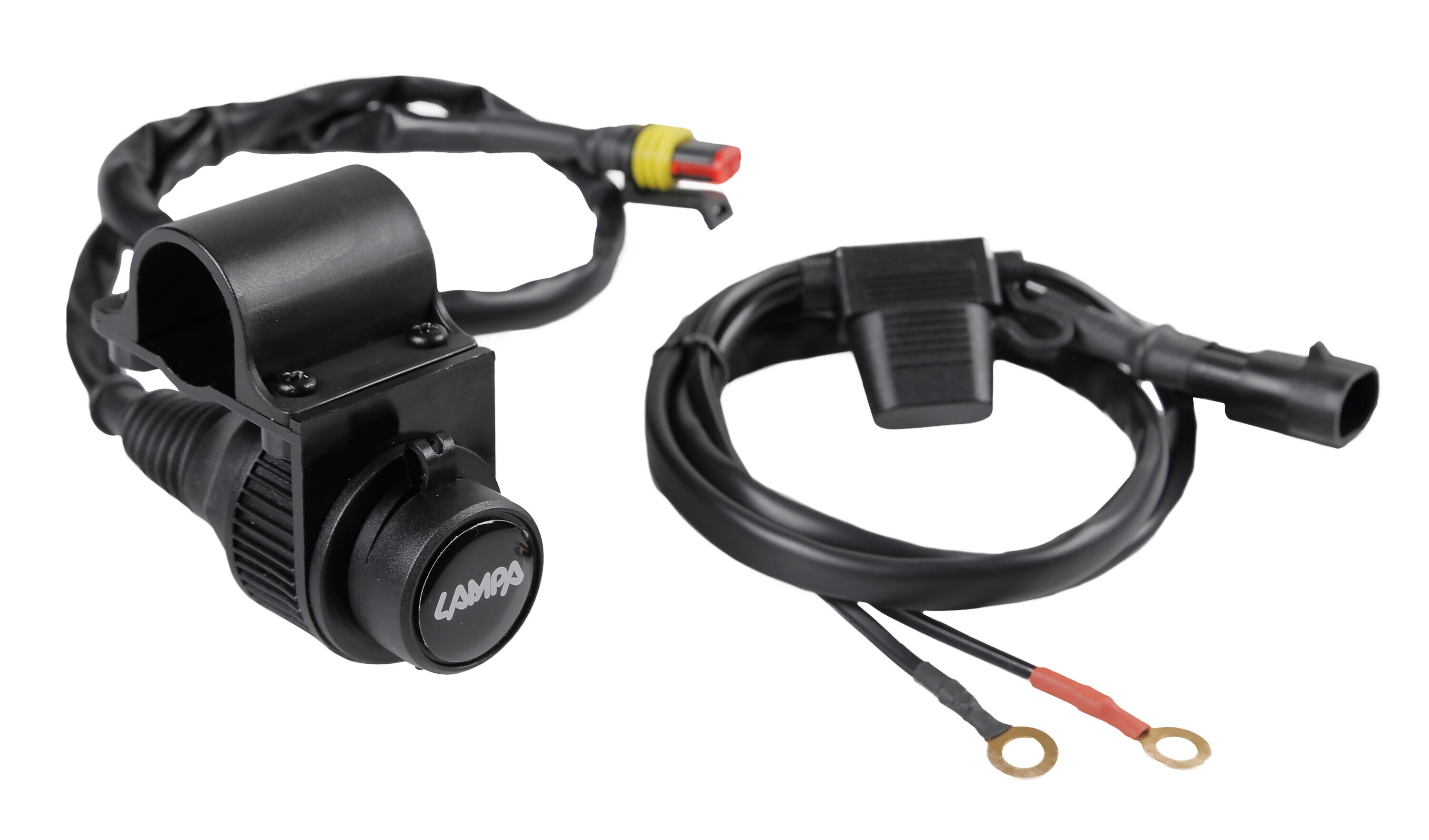 Presa corrente standard per fissaggio a manubrio - 12V - 12A max