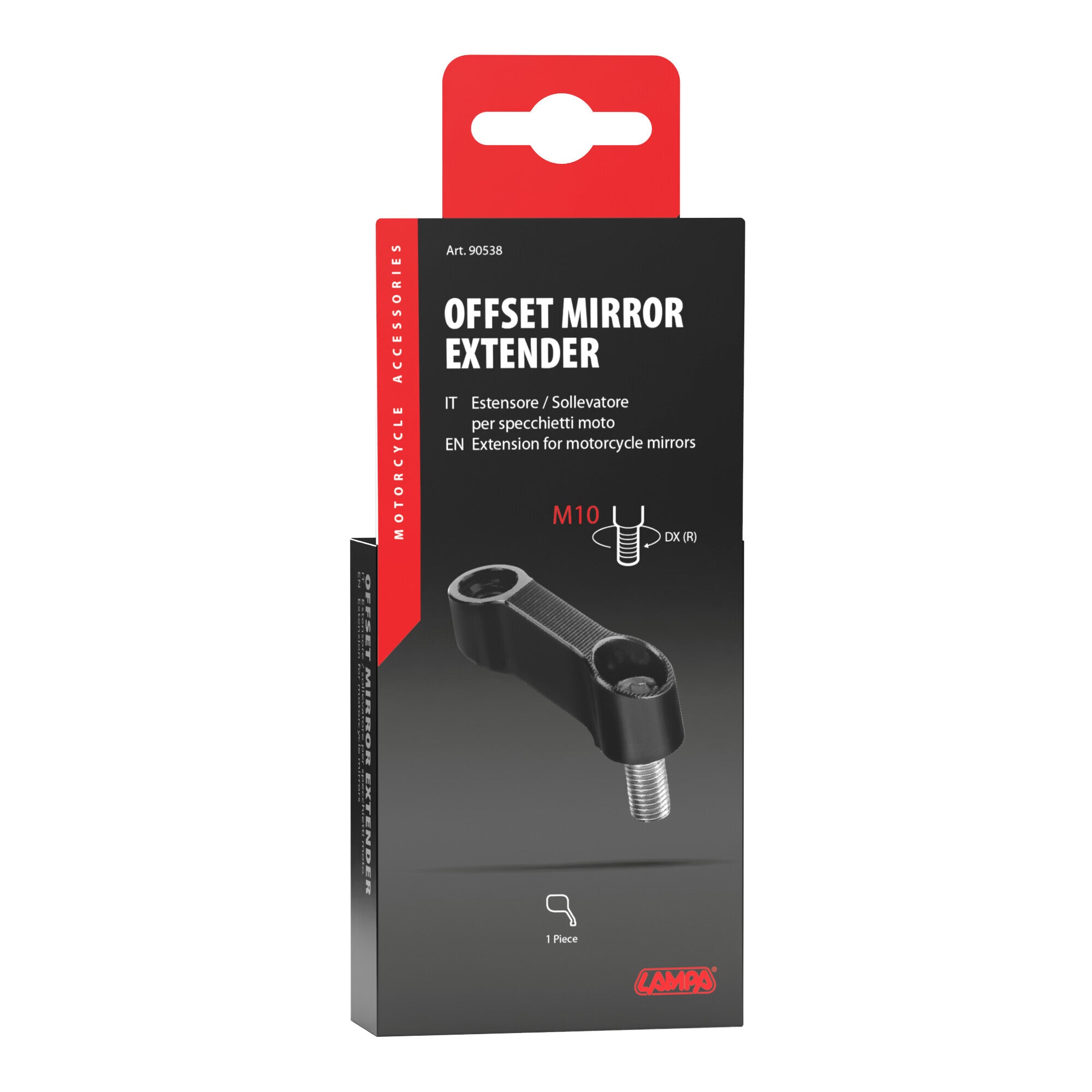 Estensore e sollevatore specchi moto - Filetto M10 destro