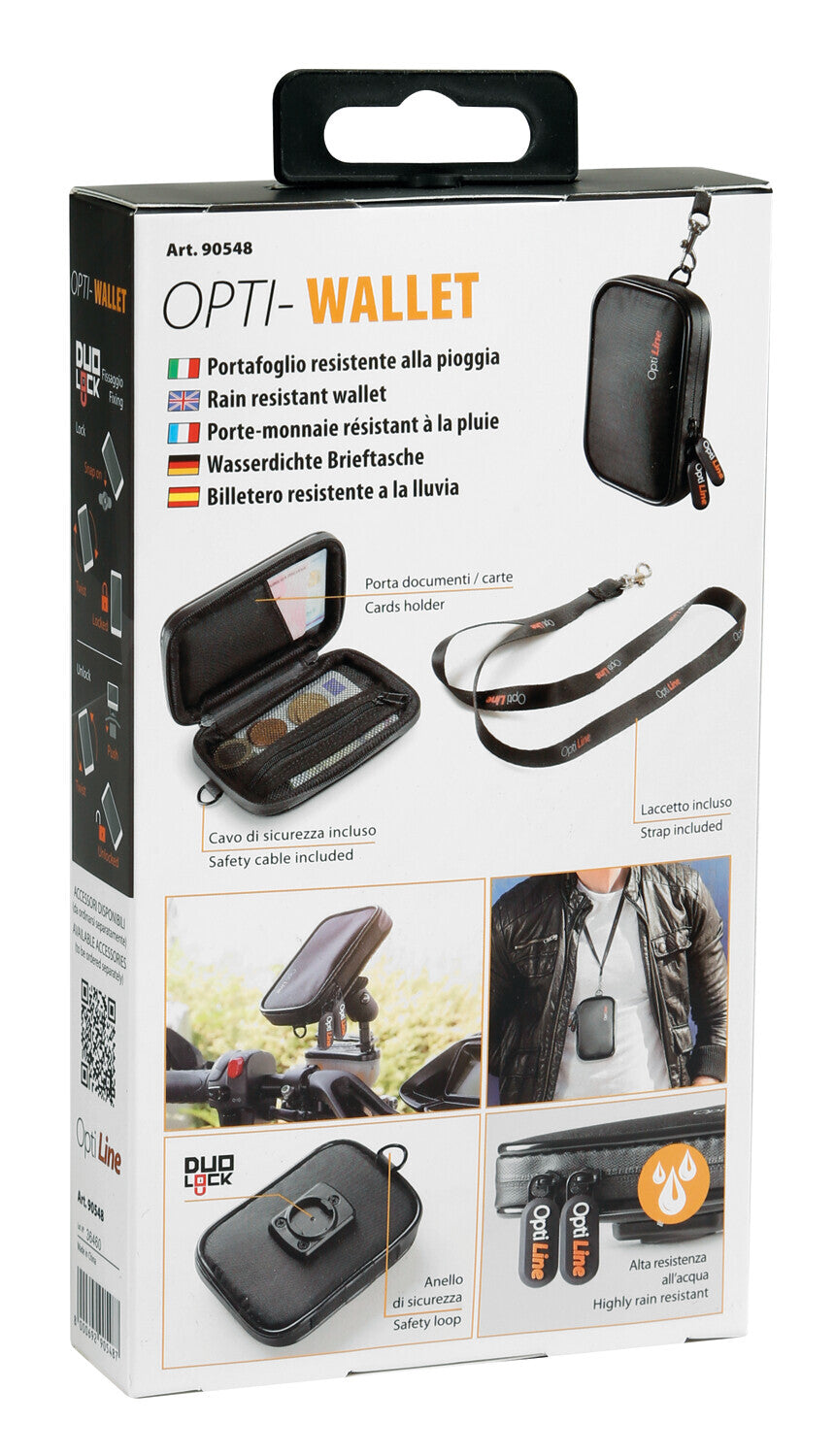 Wallet, portafoglio resistente alla pioggia