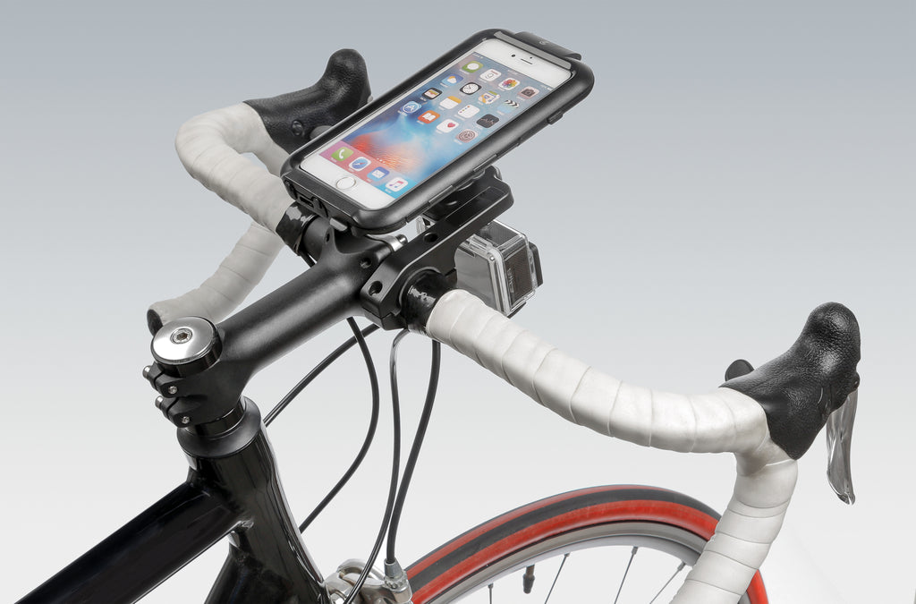 Combo, supporto per action cam con attacco fisso per manubrio
