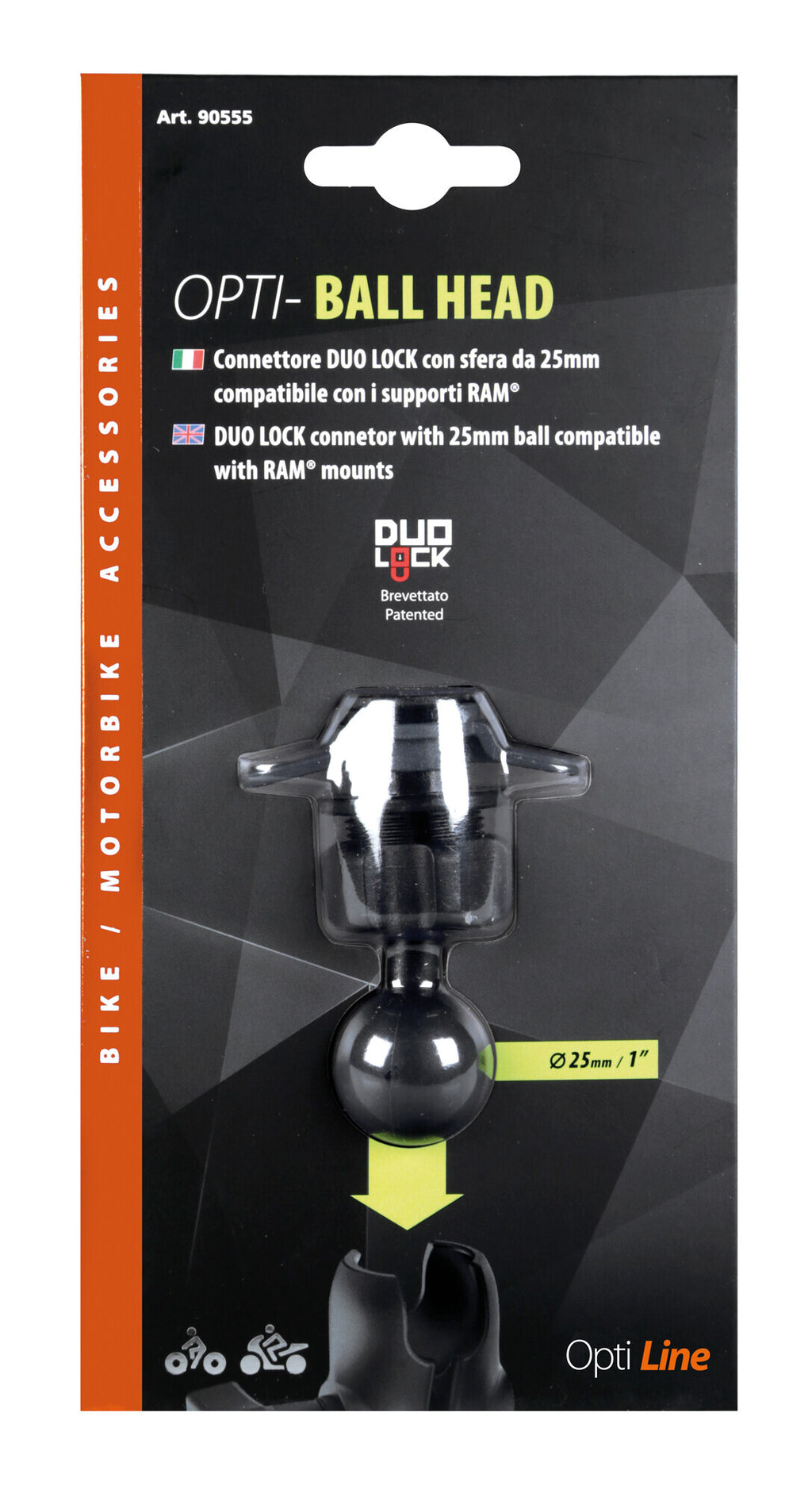 Titan Ball Head, Connettore DuoLock con sfera da 25 mm / 1”
