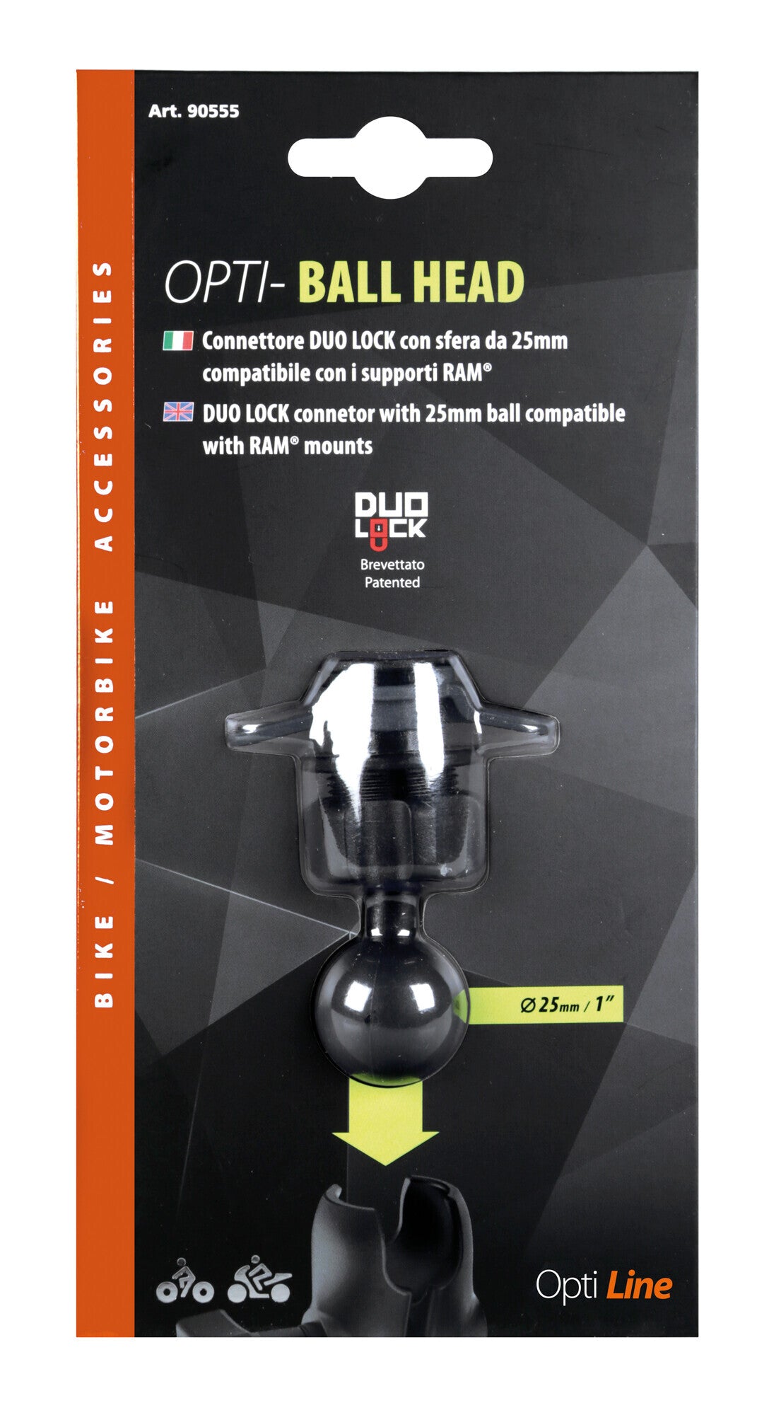 Titan Ball Head, Connettore DuoLock con sfera da 25 mm / 1”