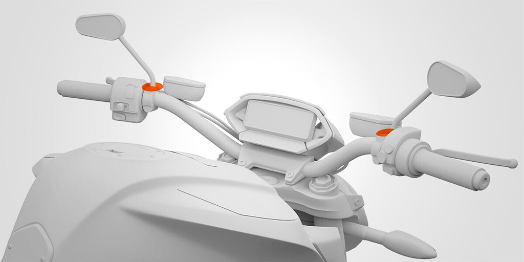 Titan Pole Orbit, supporto a braccio snodato con attacco per specchietti e viti passanti