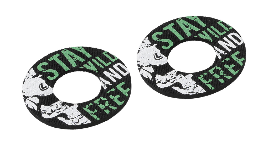 Donut Off-Road Grips, manopole universali - Nero - Verde