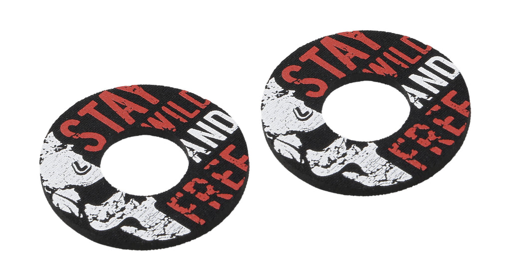 Donut Off-Road Grips, manopole universali - Grigio - Rosso