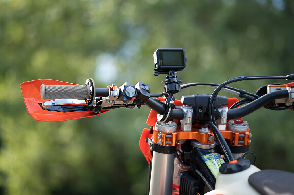 Donut Off-Road Grips, manopole universali - Grigio - Arancione