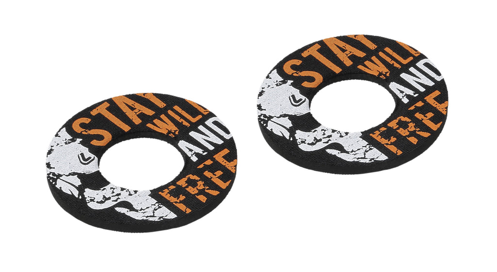 Donut Off-Road Grips, manopole universali - Grigio - Arancione