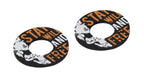 Donut Off-Road Grips, manopole universali - Grigio - Arancione