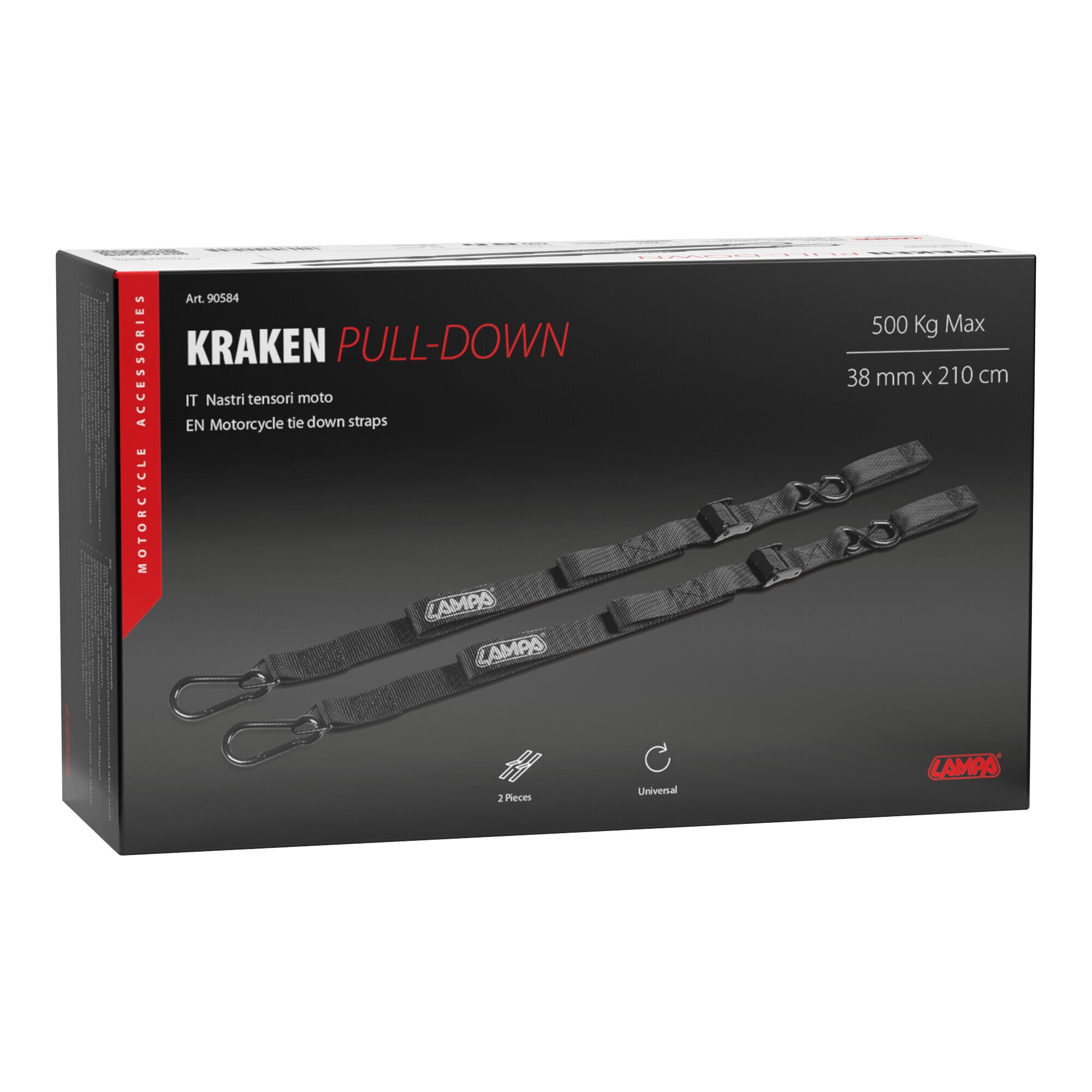 Kraken Pull-Down, coppia nastri tensori moto