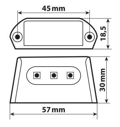 A-ion, luce targa a 3 Led Smd, 12V