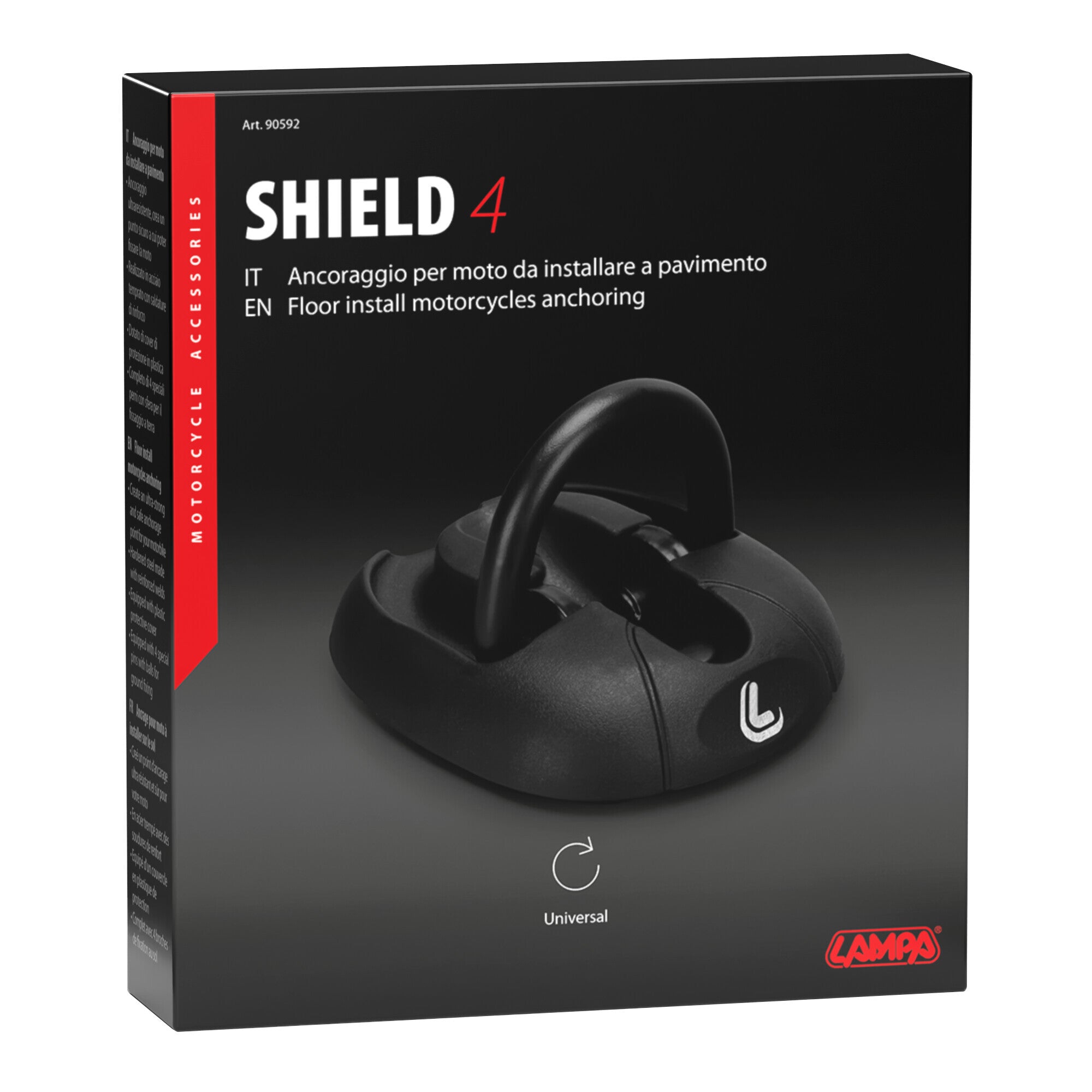 Shield 4, ancoraggio per moto da installare a pavimento